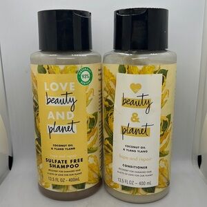 Love Beauty And Planet Coconut Oil Ylang Shampoo & Conditioner Hope Set 13.5oz